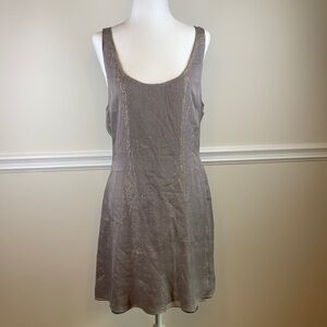 WHITNEY EVE Silk Racerback Sleeveless Dress L